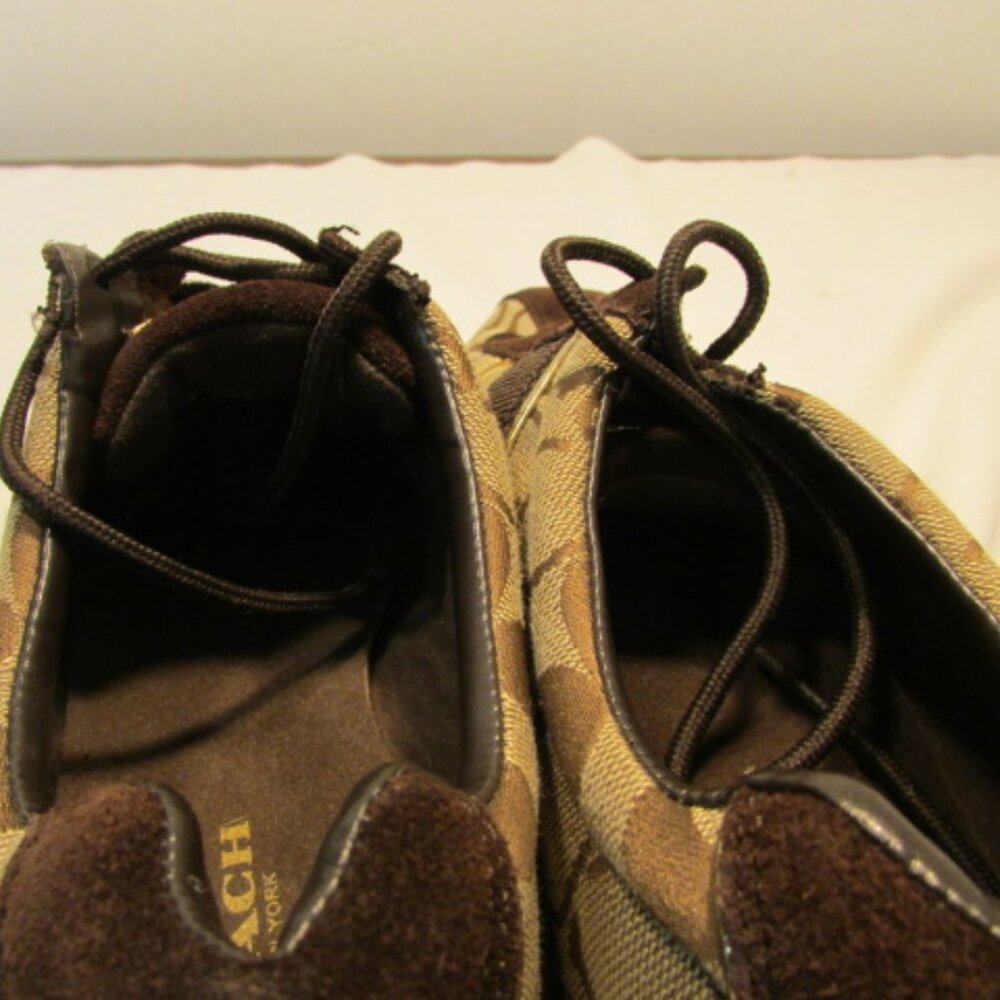 Coach Remonna Brown & Tan Signature Canvas Fashion Sneakers - Picture 7 of 15